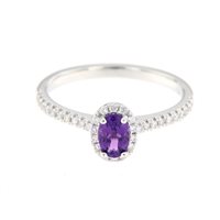 Ringe Roman Gioielli Dame FAVOLA in Weißgold Ametista 0.44 Ct COLORE-J-AME1 - COLORE-J-AME1